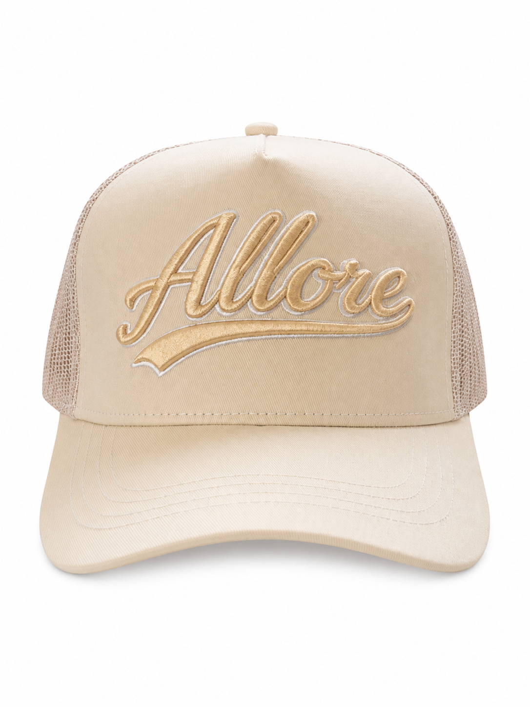 ALLORE Cream Trucker Cap