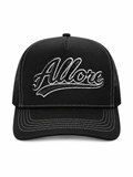 ALLORE Black Trucker Cap